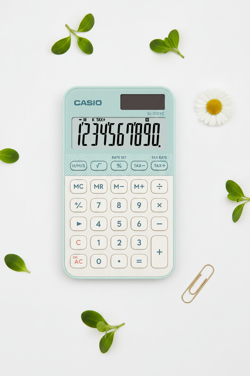 CALCULADORA CASIO - MI ESTILO SL-310YC-LG-W-DP