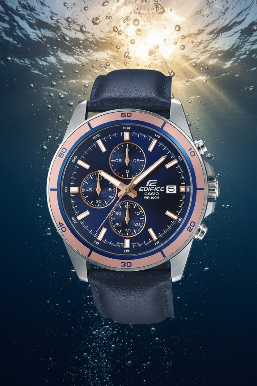 RELOJ ANALÓGICO PARA HOMBRE CASIO EDIFICE EFR-526L-2AVUDF - AZUL