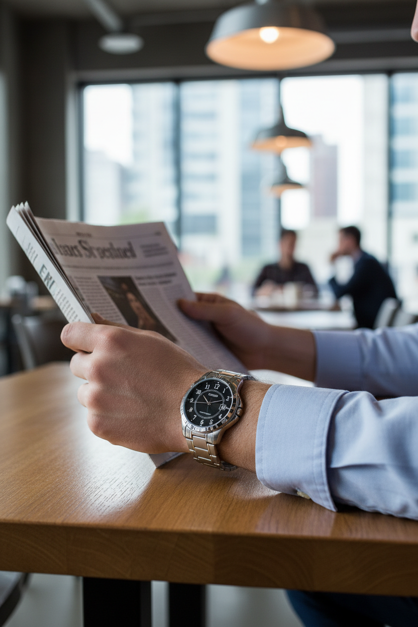 Casio MTP-V004D-1BUDF lifestyle - café profesional