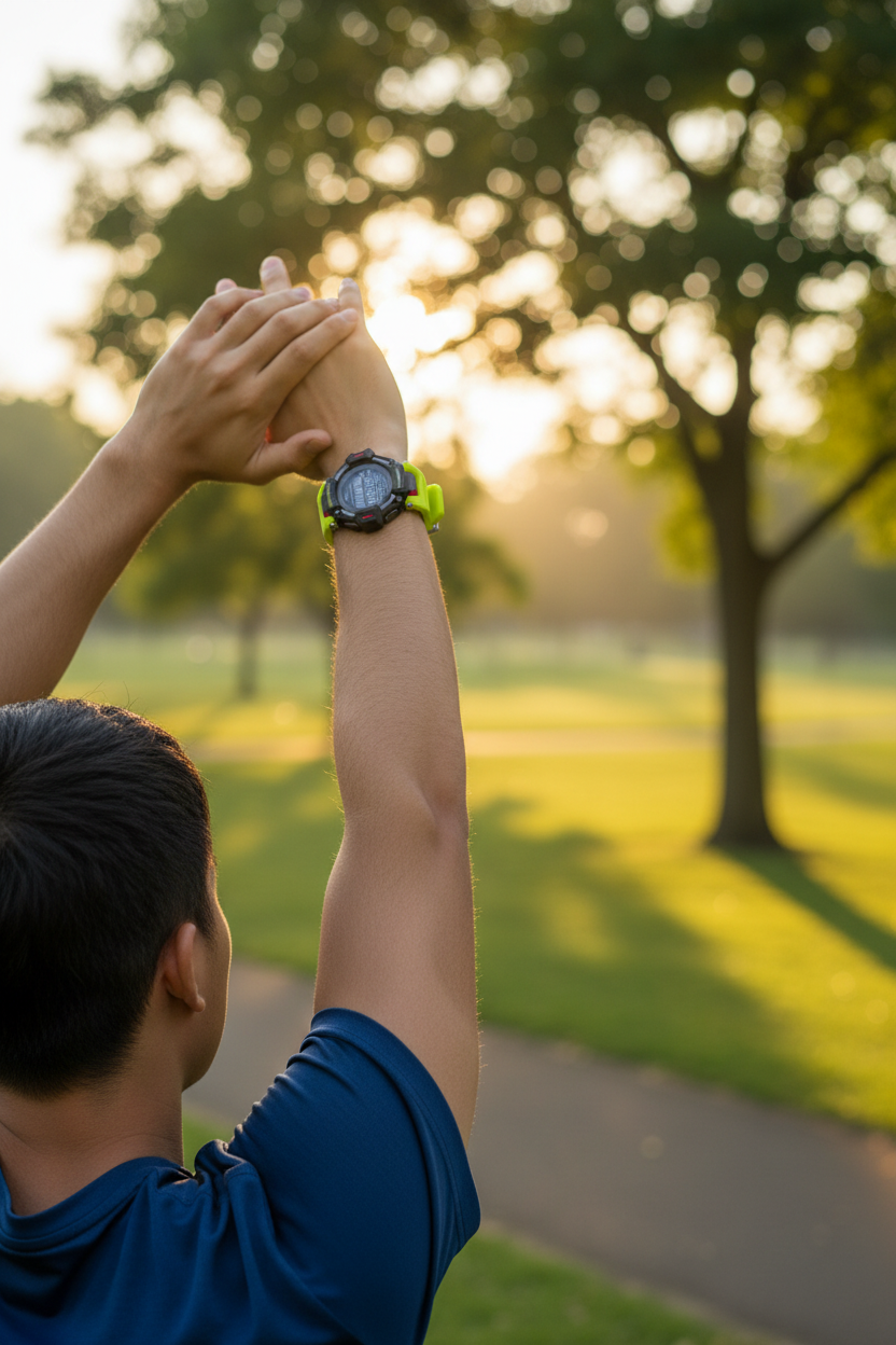 Casio G-Shock GBD-H2000-1A9DR lifestyle - workout outdoor