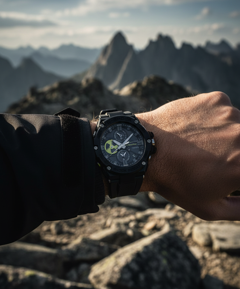 RELOJ ANÁLOGO PARA HOMBRE CASIO G-SHOCK GST-B100B-1A3DR - NEGRO