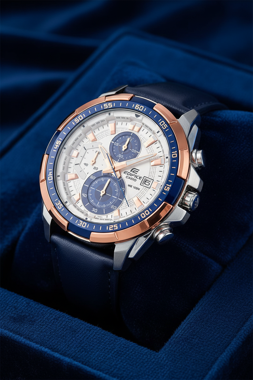 RELOJ ANALÓGICO PARA HOMBRE CASIO EDIFICE EFR-539L-7CVUDF - AZUL