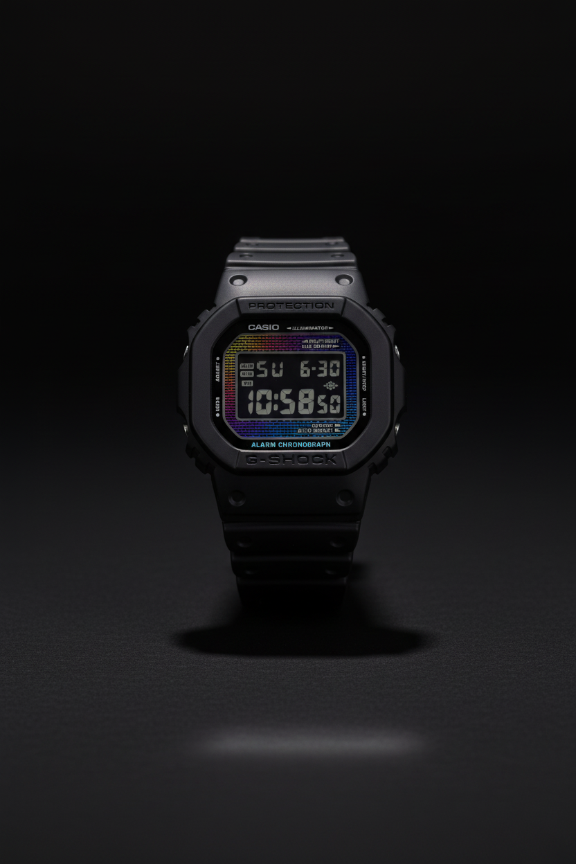 Casio G-Shock DW-5600RW-1DR - negro minimalista