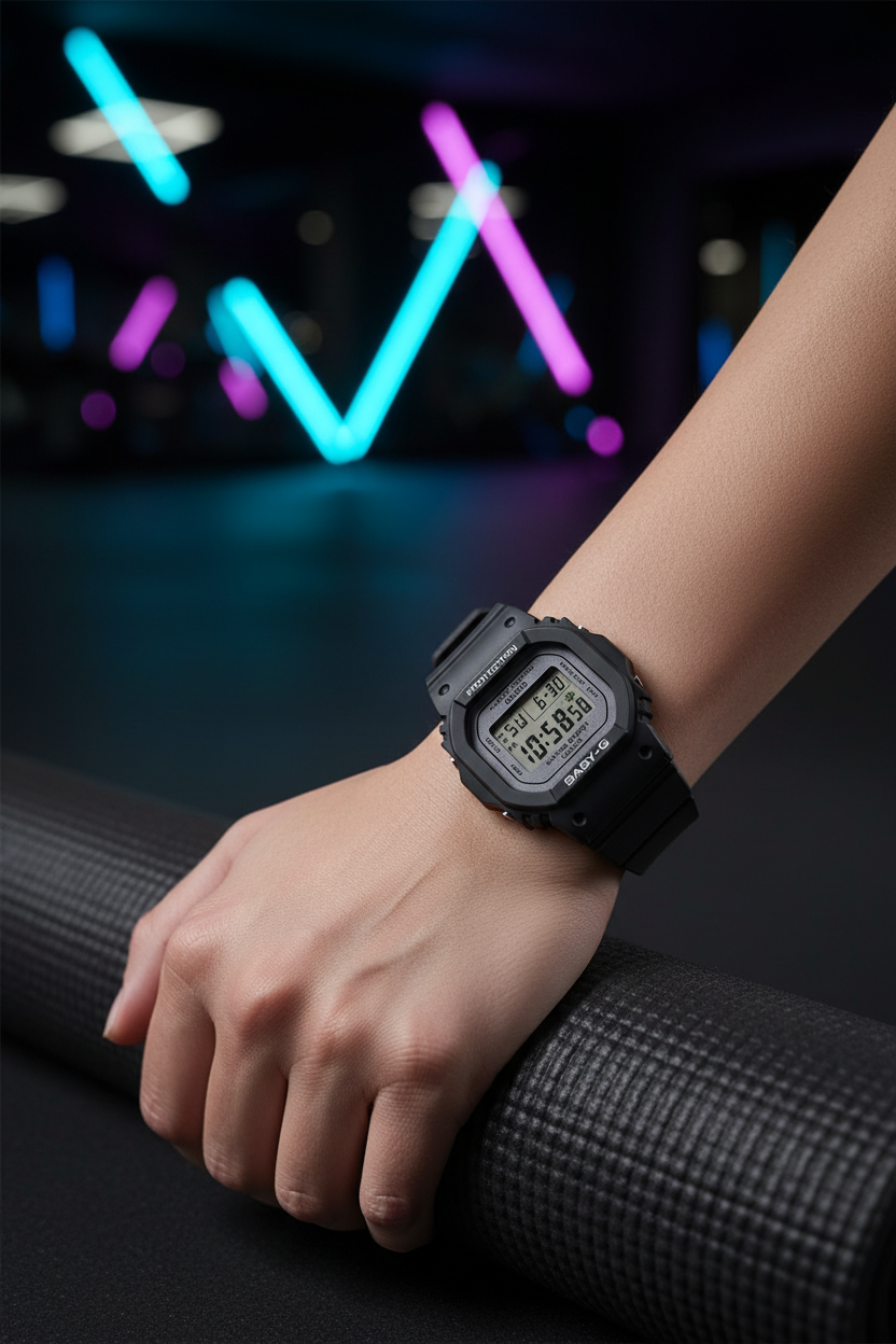 RELOJ PARA MUJER CASIO BABY-G  BGD-565SC-1DR - NEGRO