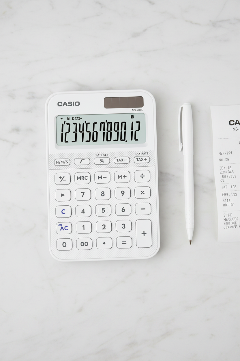 CALCULADORA CASIO - MI ESTILO MS-20YC-WE-W-DP