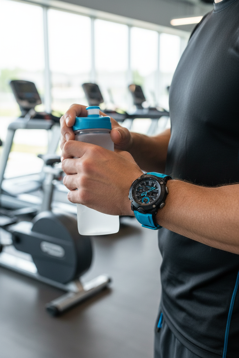 Casio G-Shock GA-2000-1A2DR lifestyle - gimnasio activo