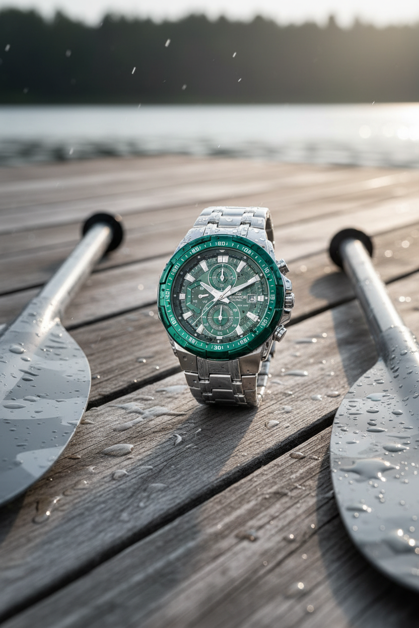 RELOJ PARA HOMBRE CASIO EDIFICE EFR-539DE-3AVUDF  - VERDE
