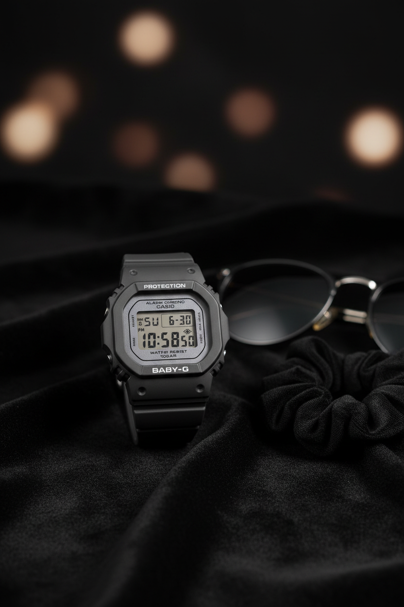 RELOJ PARA MUJER CASIO BABY-G  BGD-565SC-1DR - NEGRO