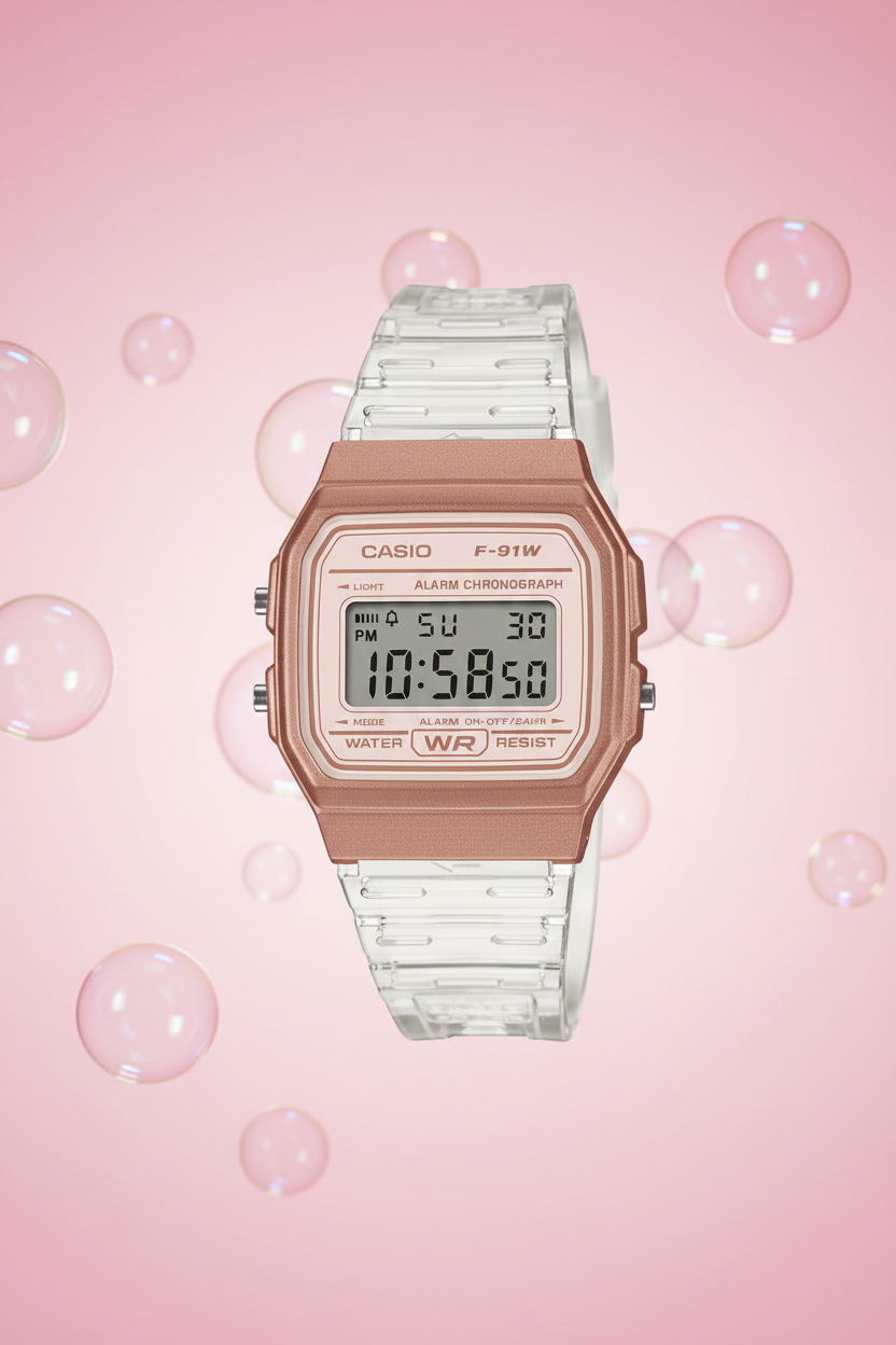RELOJ CASIO F-91WS-7A3DF - BLANCO