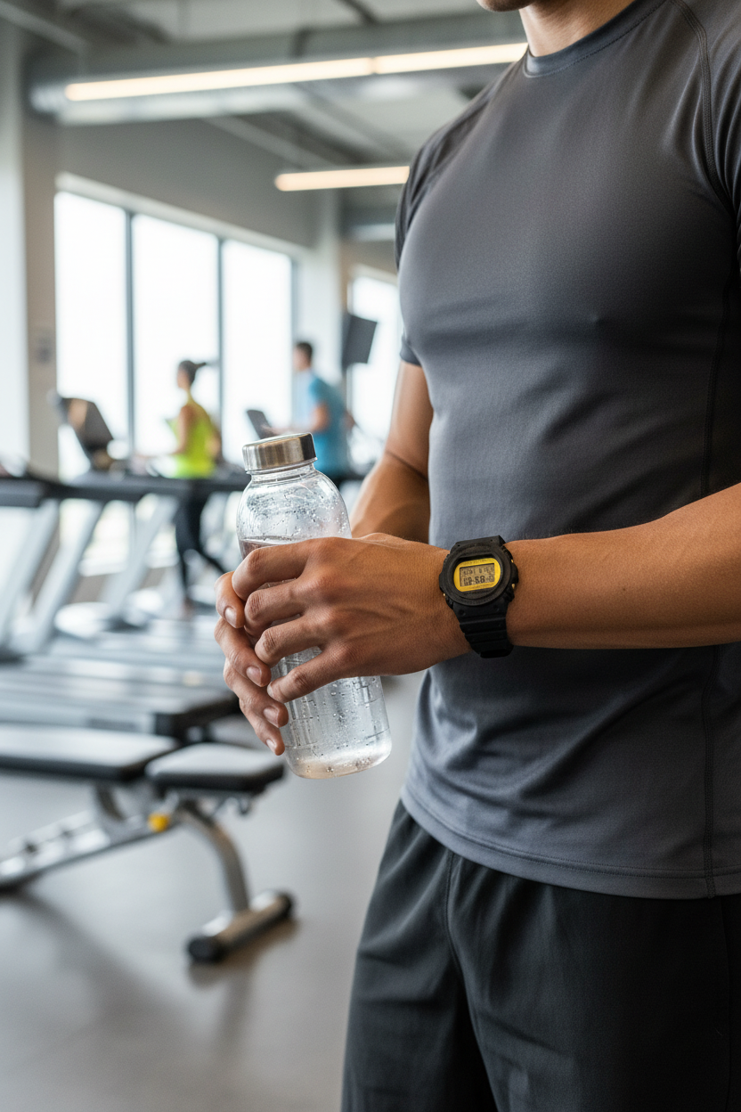 Casio G-Shock DW-5700BBMB-1DR lifestyle - gimnasio activo