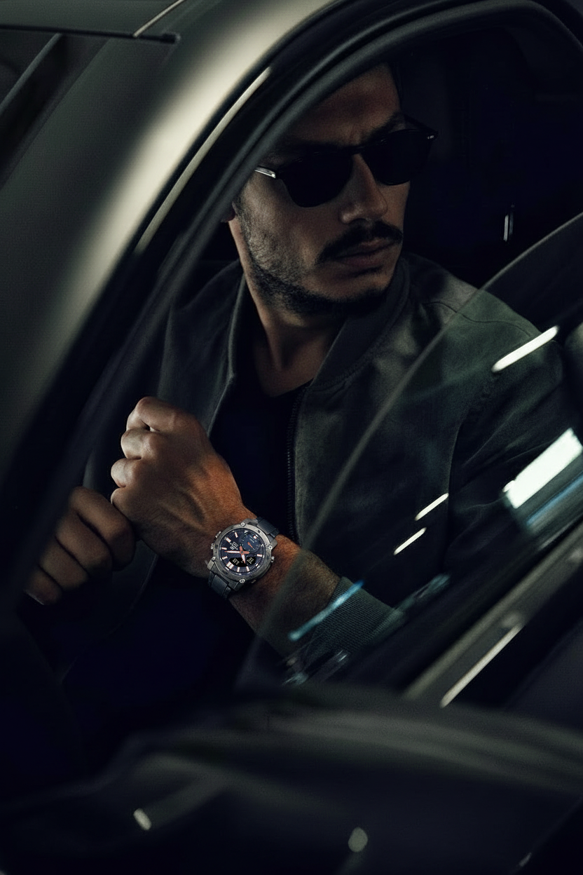 RELOJ ANALÓGICO-DIGITAL PARA HOMBRE CASIO EDIFICE ECB-20DC-1ADF - NEGRO