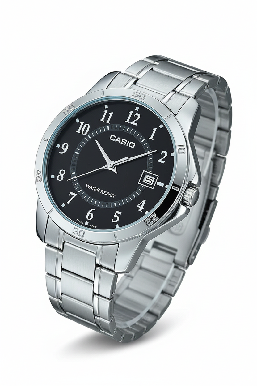 Casio MTP-V004D-1BUDF - fondo blanco ángulo