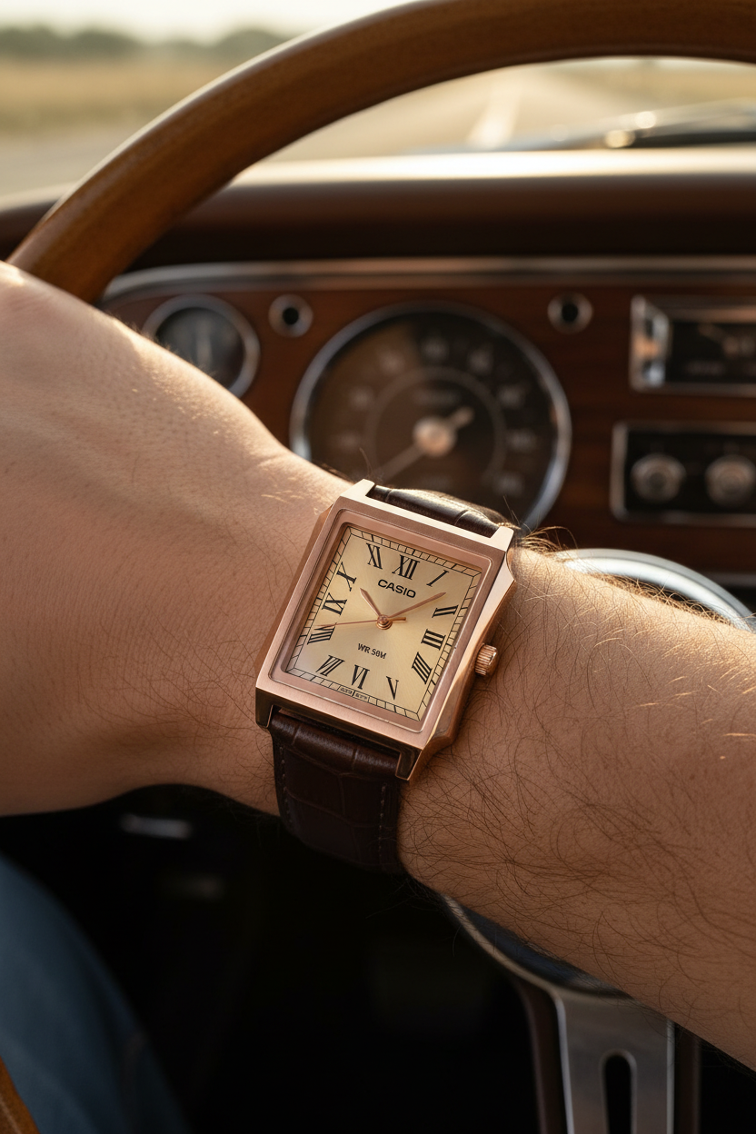 MTP-B190RGL-9BVDF RELOJ PARA HOMBRE CASIO - CAFÉ