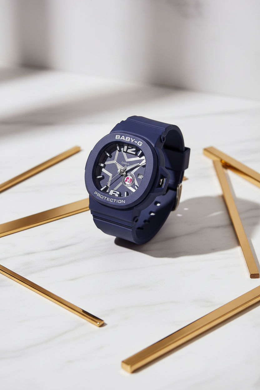 RELOJ PARA MUJER CASIO BABY-G BGA-10D-2A1DR - AZUL