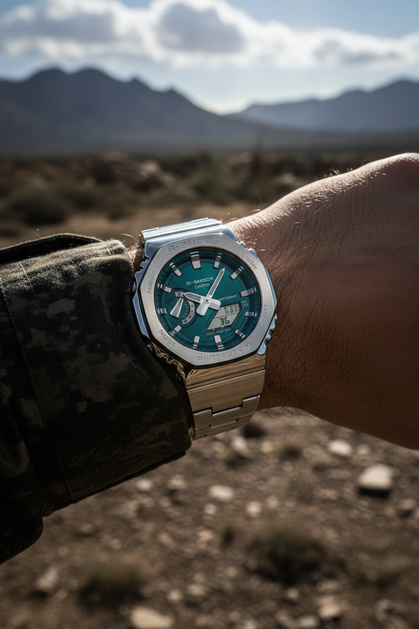 RELOJ PARA HOMBRE CASIO G-SHOCK GM-2110D-3A1DR - VERDE