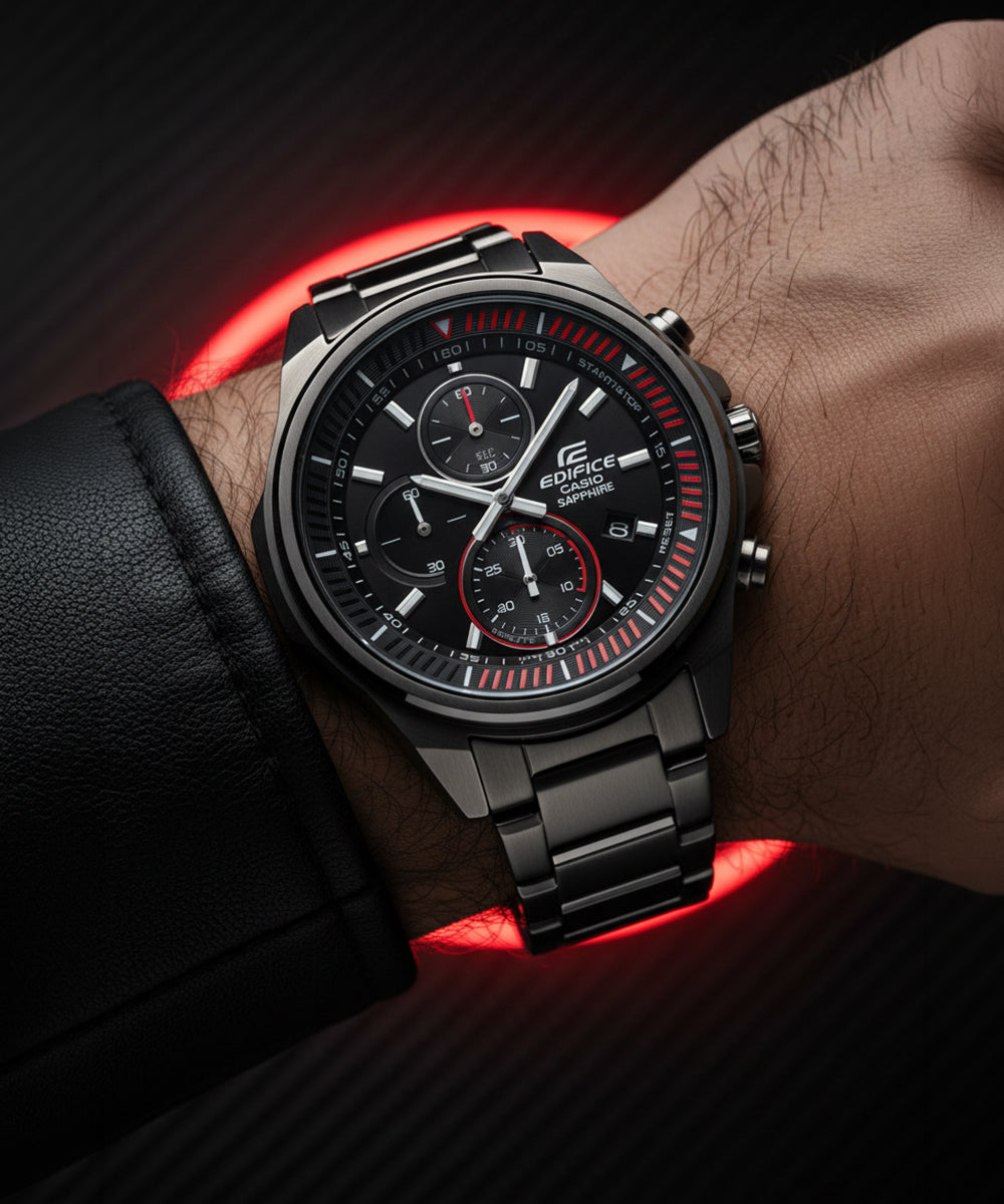 RELOJ ANALÓGICO PARA HOMBRE CASIO EDIFICE EFR-S572DC-1AVUDF - NEGRO