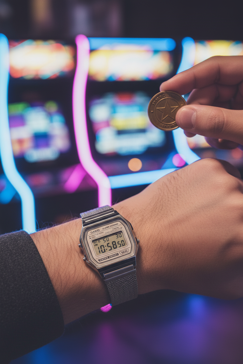 A158WEM-7DF RELOJ CASIO VINTAGE - PLATEADO