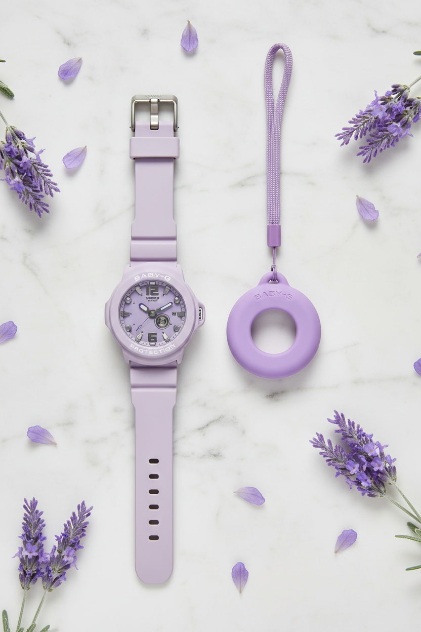 RELOJ PARA MUJER CASIO BABY-G BGA-15K-6ADR - MORADO
