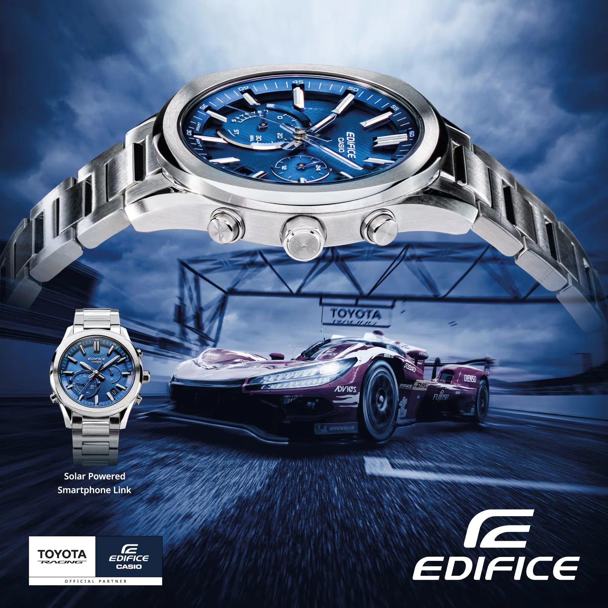 RELOJ PARA HOMBRE CASIO EDIFICE EQB-1300D-2ADF - AZUL