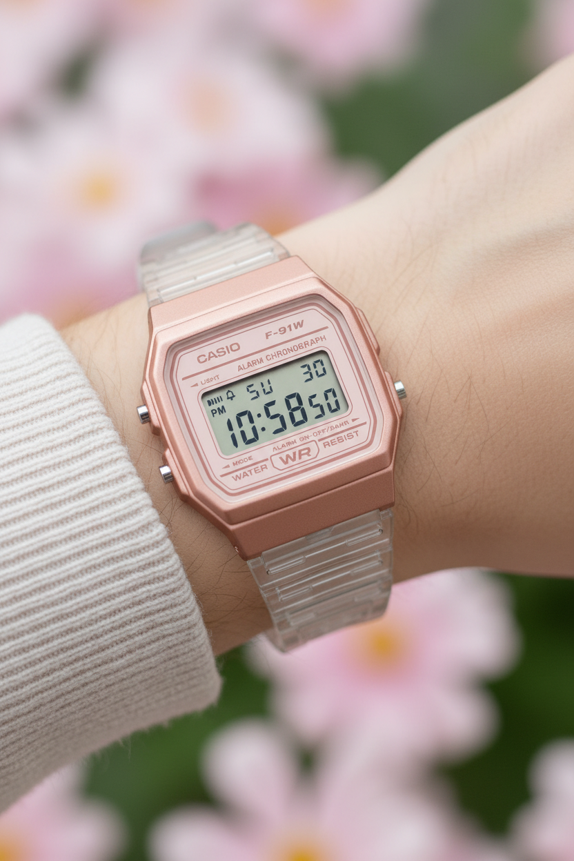 RELOJ CASIO F-91WS-7A3DF - BLANCO