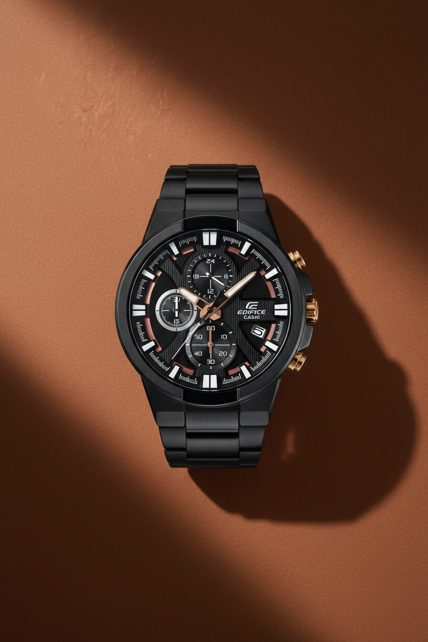 RELOJ ANALÓGICO PARA HOMBRE CASIO EDIFICE EFR-544BK-1A9VUDF - NEGRO