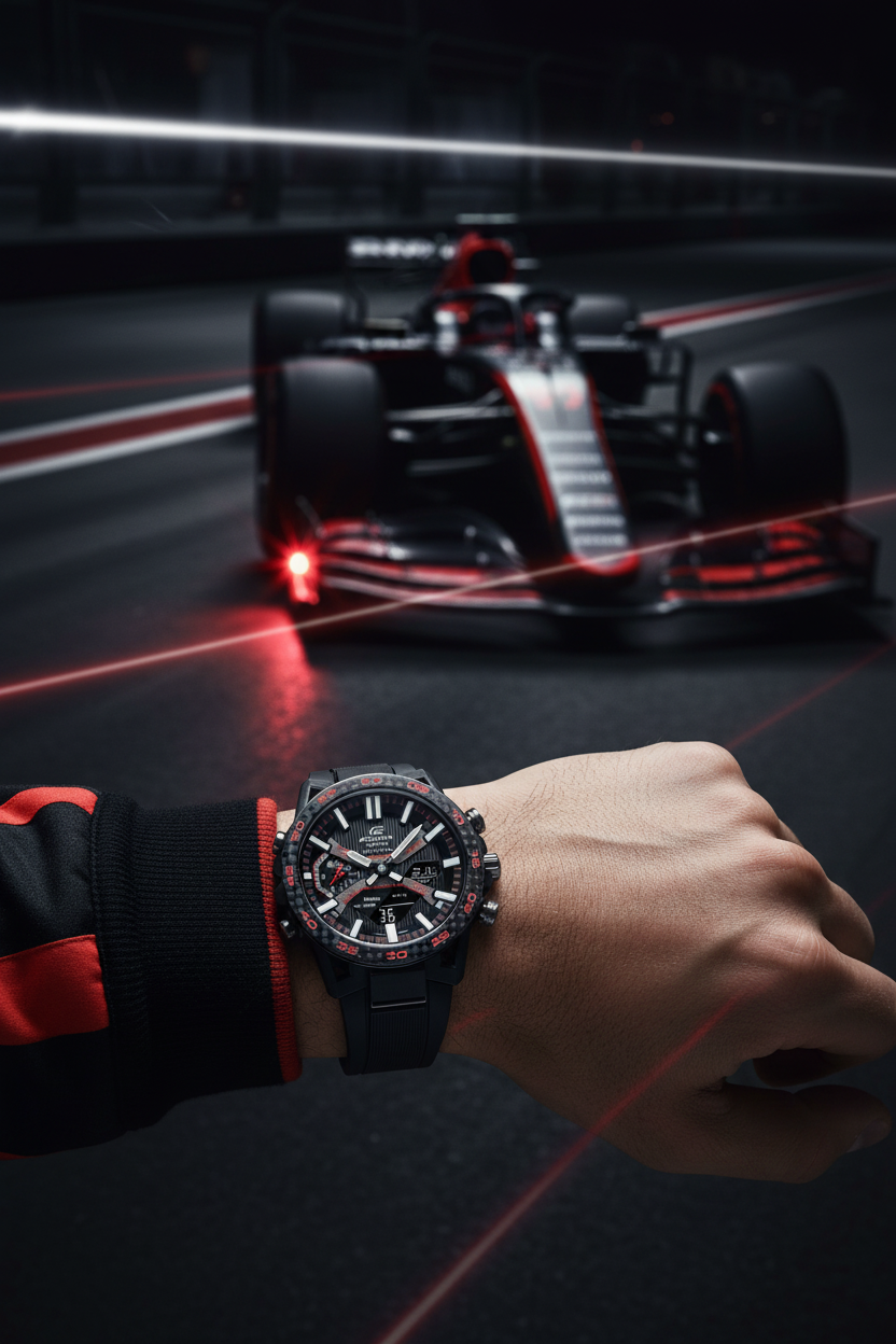 RELOJ ANALÓGICO-DIGITAL PARA HOMBRE CASIO EDIFICE ECB-2000PB-1ADF - NEGRO