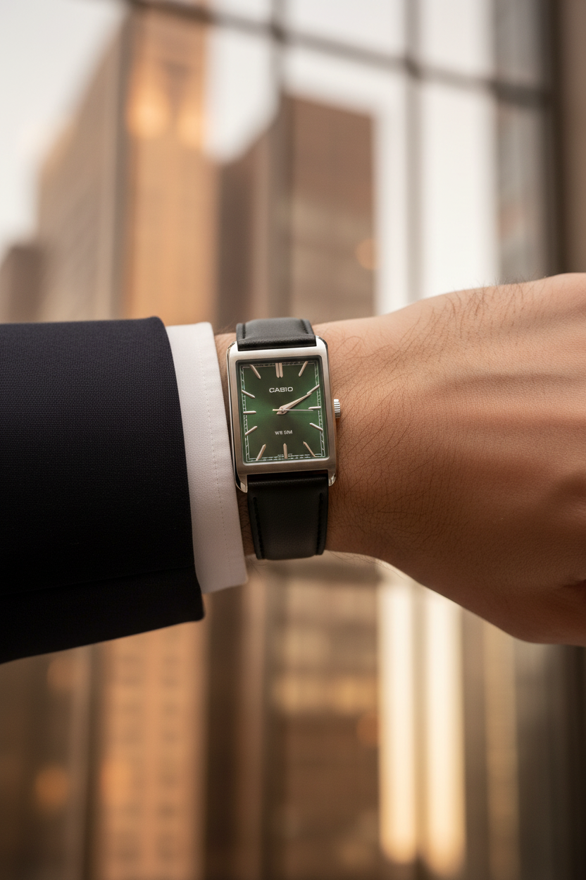 RELOJ PARA HOMBRE CASIO  MTP-B215L-3AVDF  - VERDE