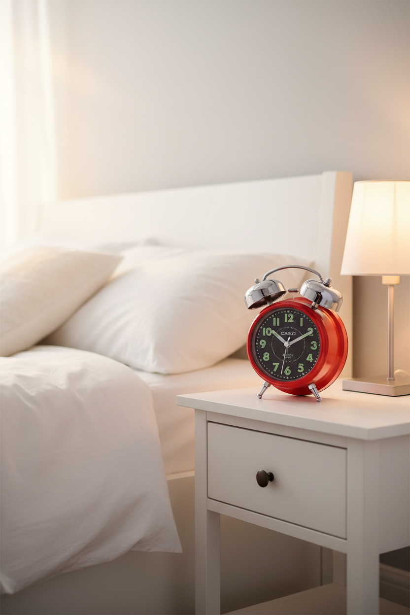 Casio TQ-362-4ADF despertador en mesita de noche matutina