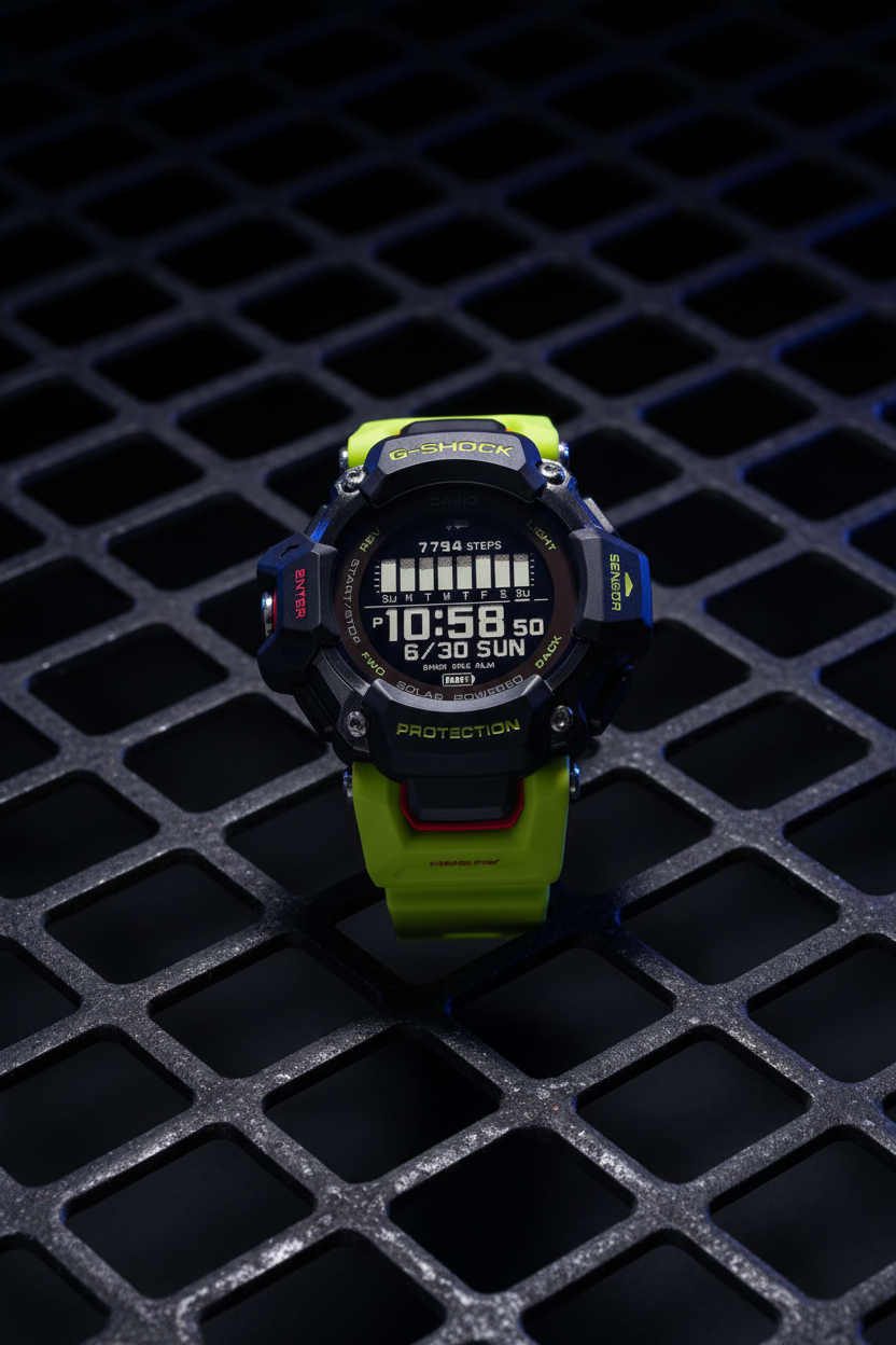 Casio G-Shock GBD-H2000-1A9DR - steel mesh industrial
