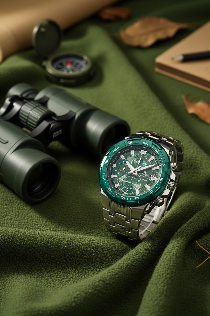 RELOJ PARA HOMBRE CASIO EDIFICE EFR-539DE-3AVUDF  - VERDE