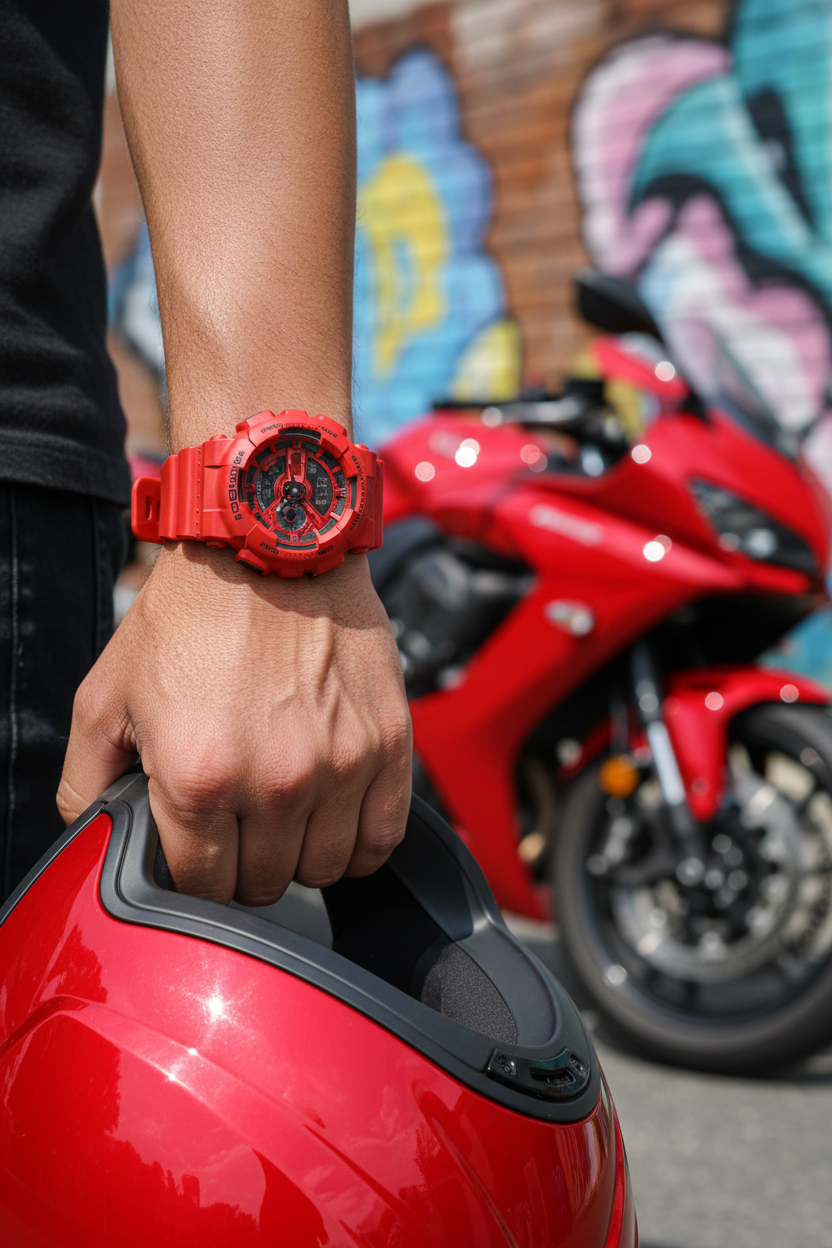 RELOJ CASIO G-SHOCK GA-110RRB-4ADR  - ROJO