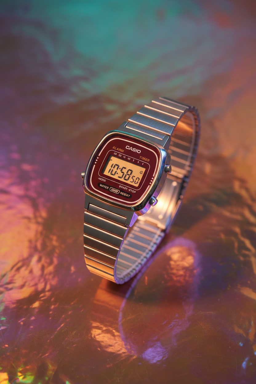 Casio LA670WA-4DF - holográfico café