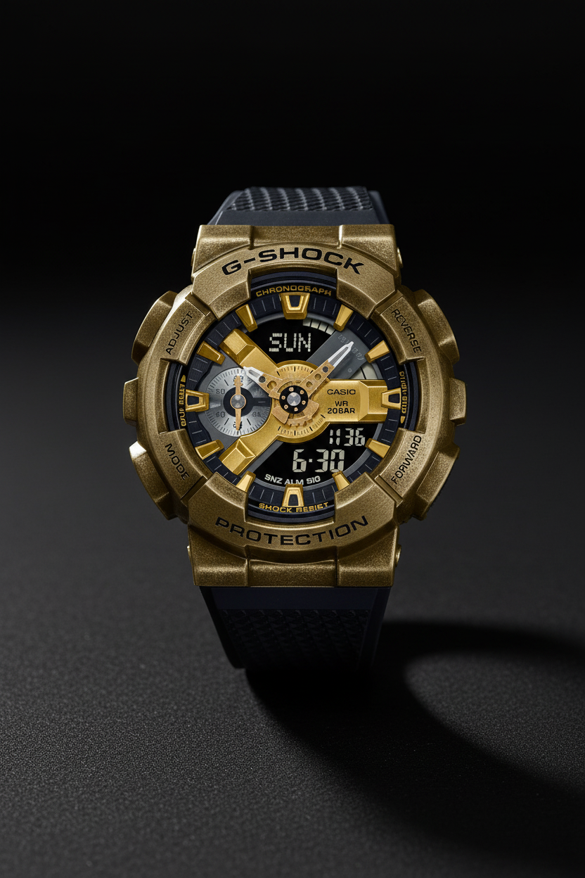 Casio G-Shock GM-110VG-1A9DR - negro minimalista