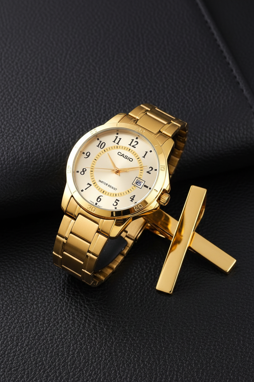 MTP-V004G-9BUDF RELOJ PARA HOMBRE CASIO - DORADO