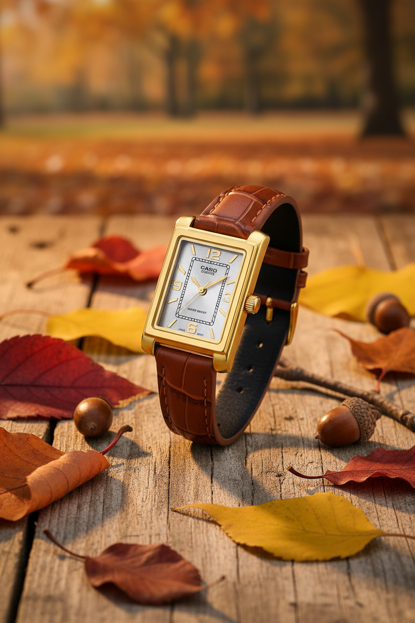 LTP-1234GLL-7ADF RELOJ PARA MUJER CASIO - CAFÉ