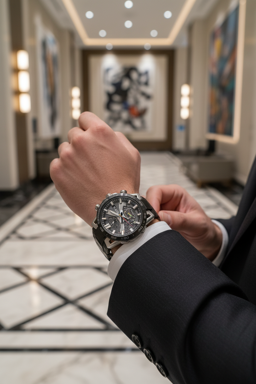 Casio Edifice EQB-2000DC-1ADR lifestyle - hotel ejecutivo