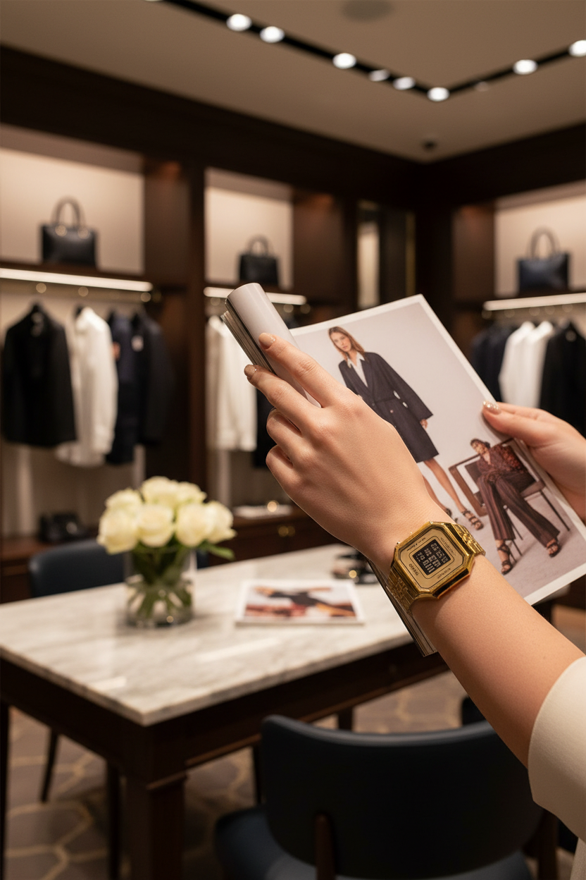 Casio LA680WGA-9BDF lifestyle - boutique moda