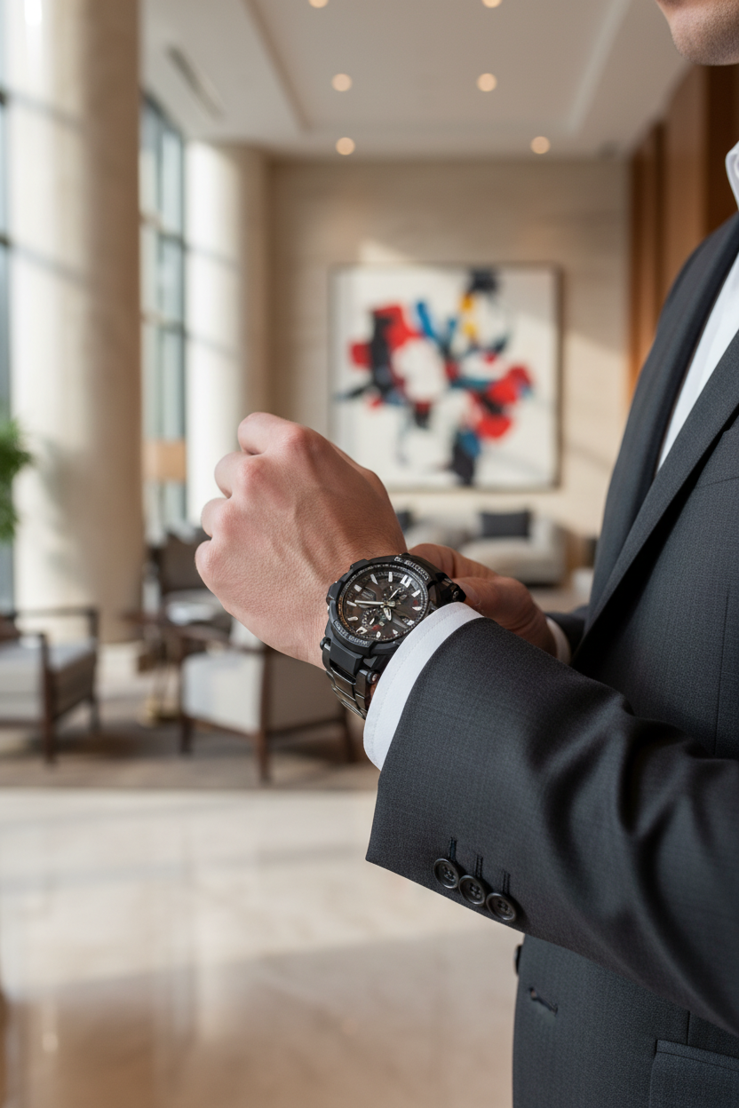 Casio G-Shock GW-A1000D-1ADR lifestyle - hotel ejecutivo