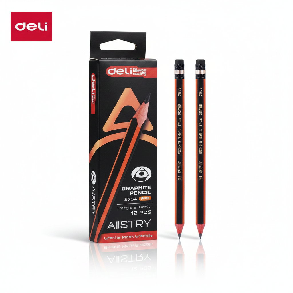 Lápiz grafito madera triangular HB x12 Unidades
