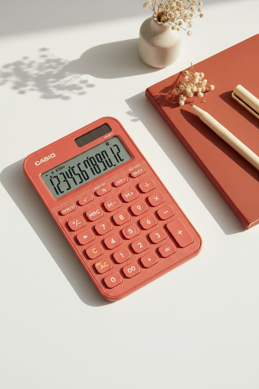 CALCULADORA CASIO - MI ESTILO MS-20YC-RD-W-DP