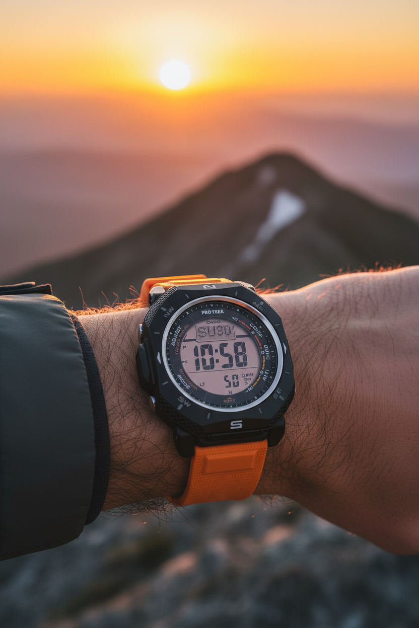 RELOJ PARA HOMBRE CASIO PROTREK PRG-69-4DR -NARANJA