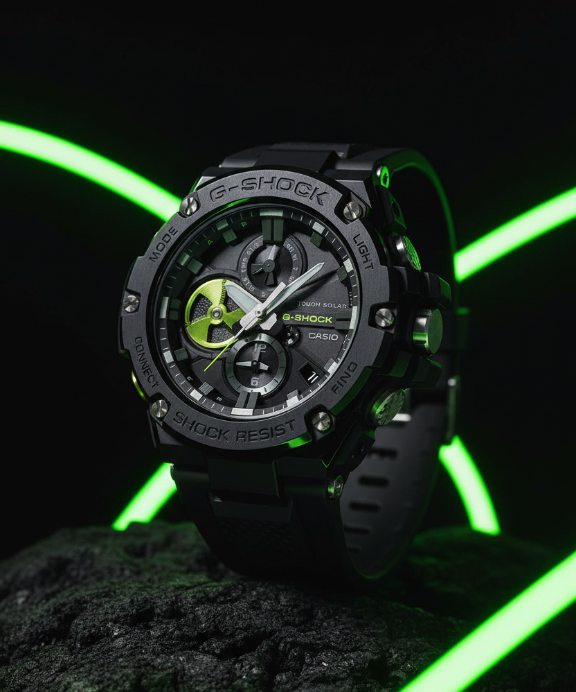 RELOJ ANÁLOGO PARA HOMBRE CASIO G-SHOCK GST-B100B-1A3DR - NEGRO