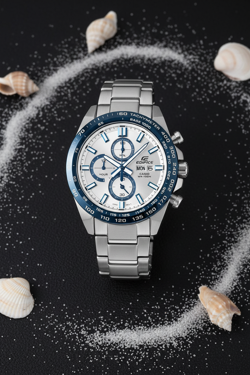 RELOJ PARA HOMBRE CASIO EDIFICE EFR-574DE-7AVUDF - PLATEADO