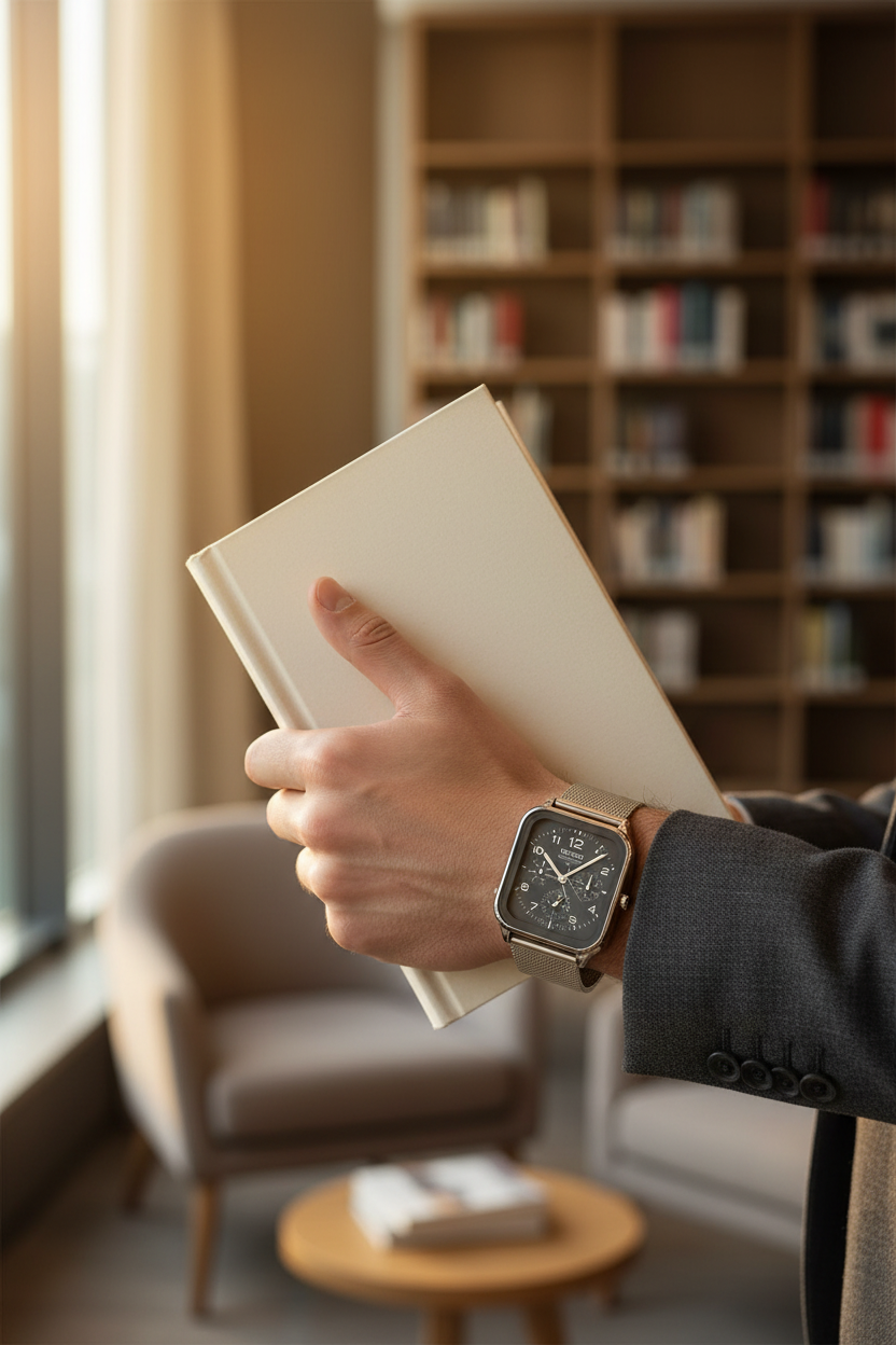 Lifestyle - Intelectual biblioteca lounge de lectura
