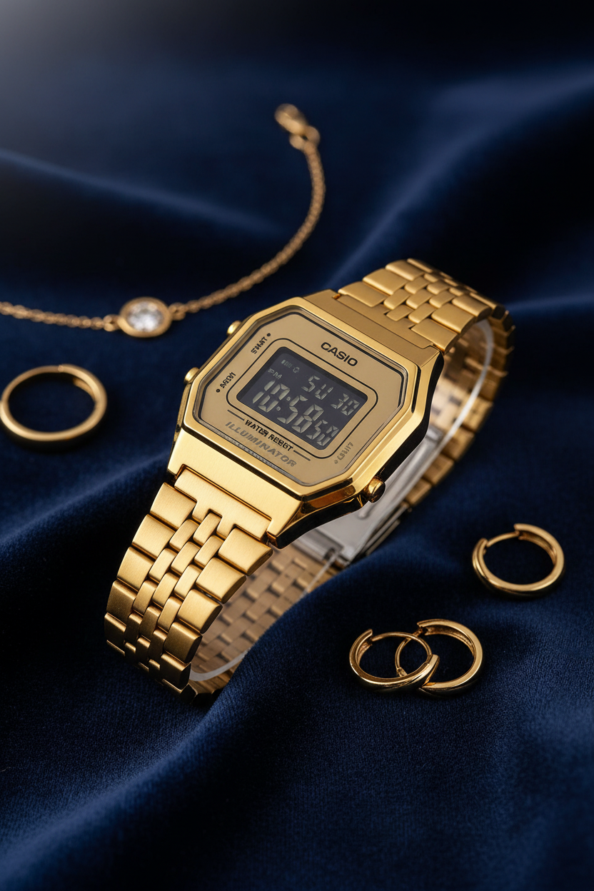Casio LA680WGA-9BDF - terciopelo elegante