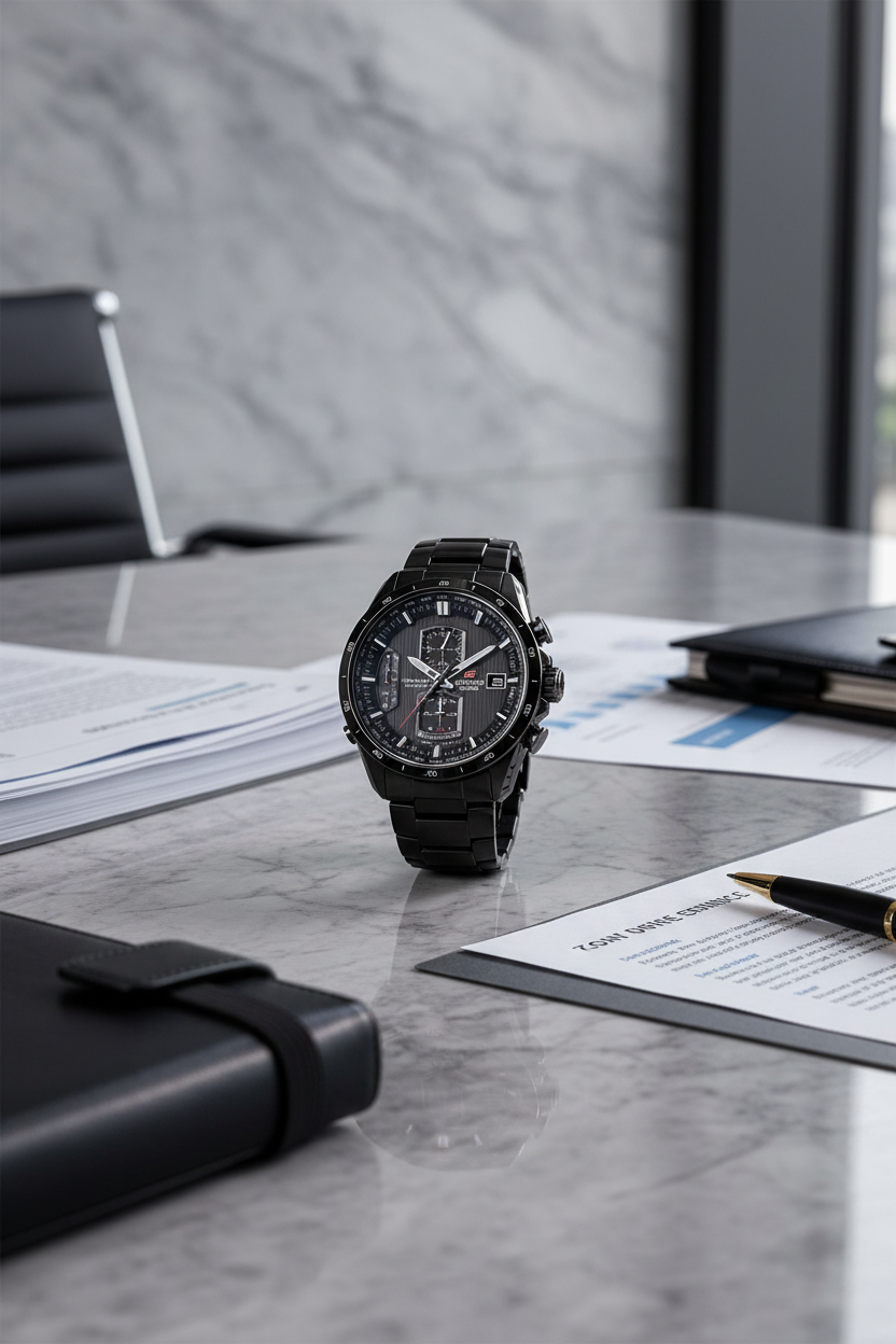 EQW-A1110DC-1ADR RELOJ PARA HOMBRE CASIO EDIFICE - NEGRO