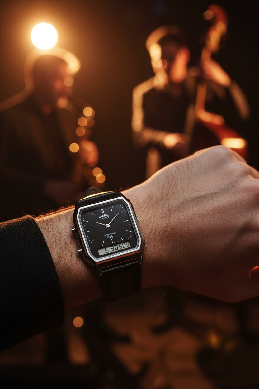 RELOJ CASIO VINTAGE AQ-230EL-1ADF - NEGRO