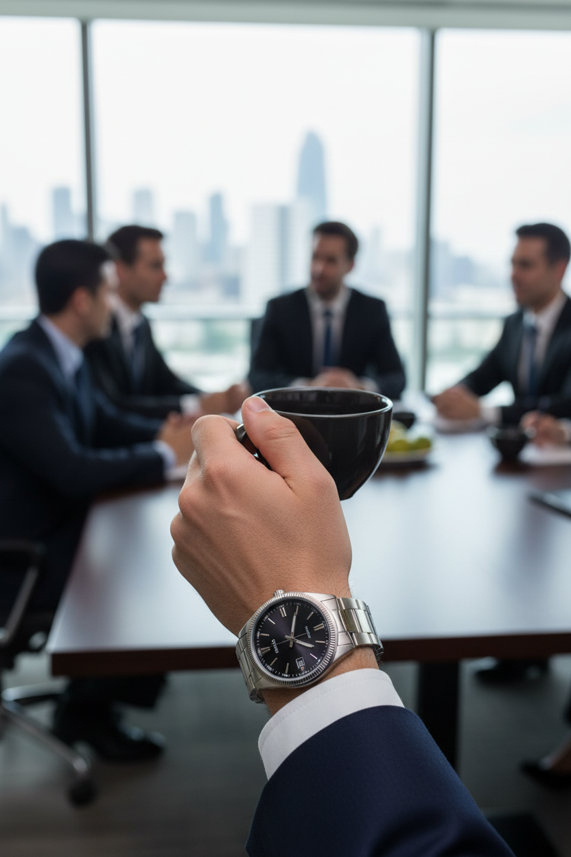 Casio MTP-1302D-1A1VDF lifestyle - reunión ejecutiva