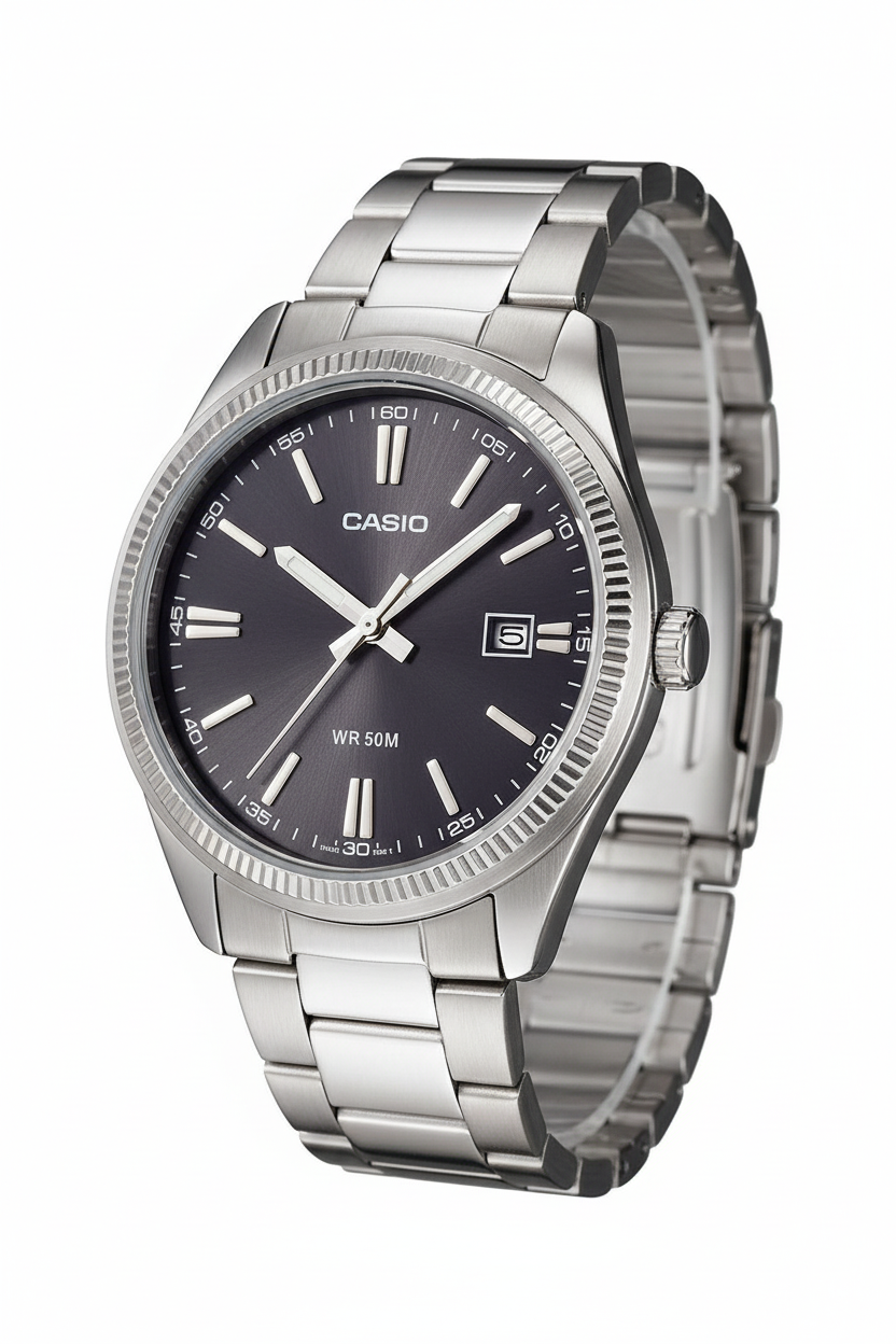 Casio MTP-1302D-1A1VDF - fondo blanco ángulo