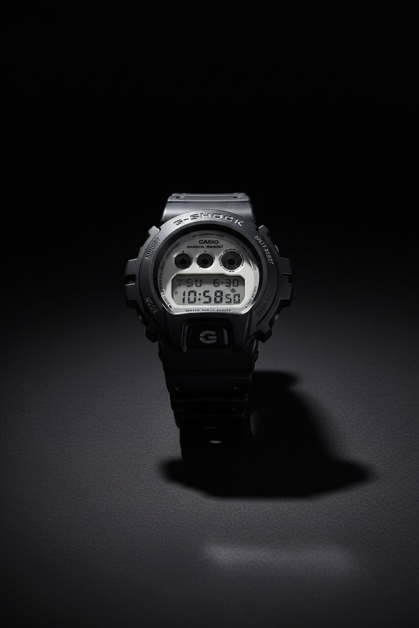 Casio G-Shock DW-6900WD-1DR - negro minimalista